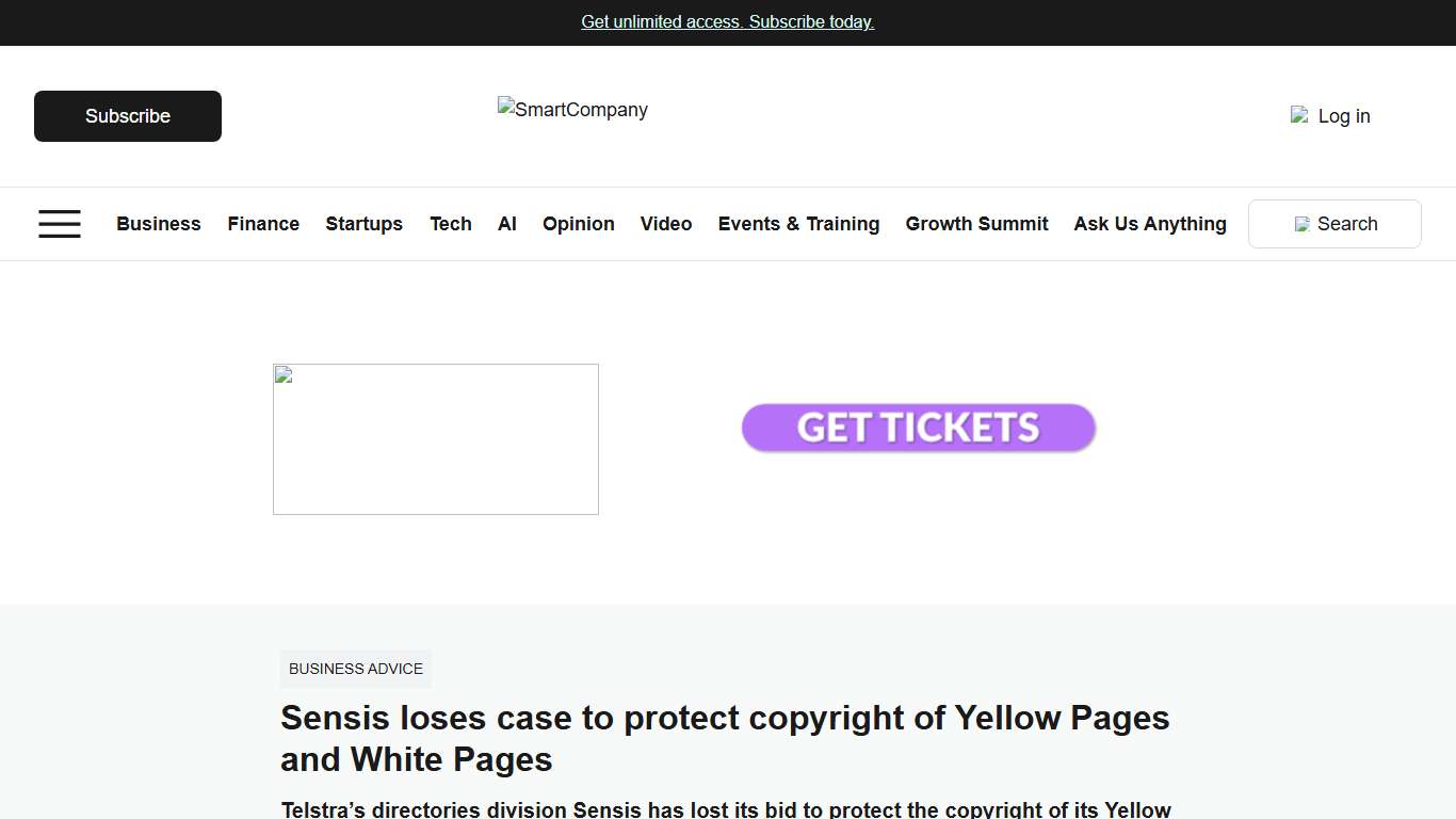 Sensis loses case to protect copyright of Yellow Pages and White Pages - SmartCompany